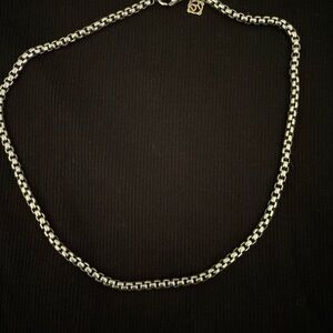 David Yurman 16” Box Chain Necklace